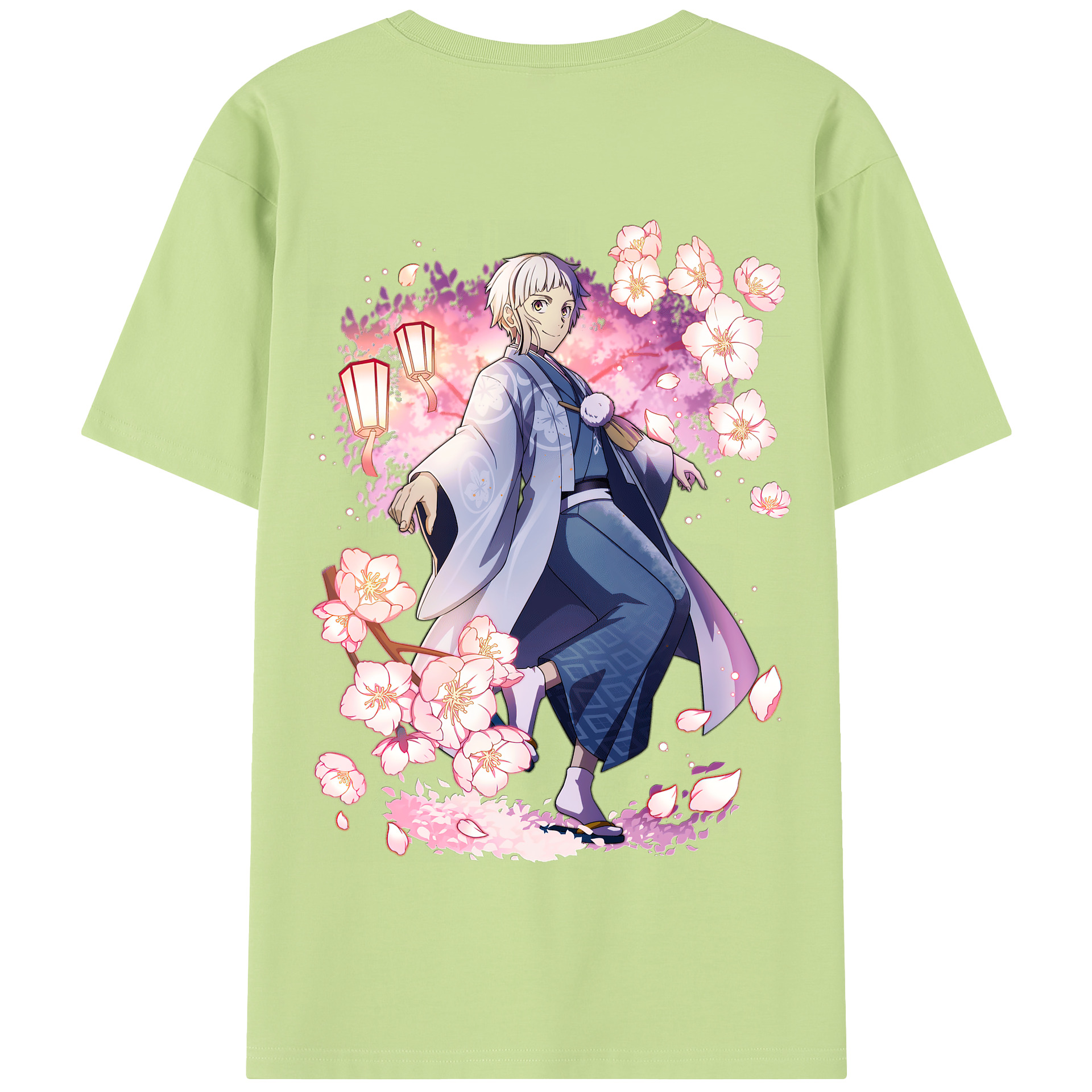 （画像用） 文豪ストレイドッグス Bungo Stray Dogs 綿100％半袖Tシャツ（背面プリント）